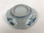 Japanese Ceramic Small Plate Vtg Lozenge Shape Kutani Ware Bird Floral PY598