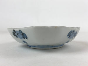 Japanese Ceramic Small Plate Vtg Lozenge Shape Kutani Ware Bird Floral PY599