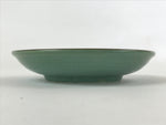 Japanese Ceramic Small Plate Vtg Round Green Blue Floral Square Kozara PY501