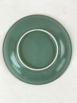 Japanese Ceramic Small Plate Vtg Round Green Blue Floral Square Kozara PY501