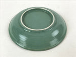 Japanese Ceramic Small Plate Vtg Round Green Blue Floral Square Kozara PY501