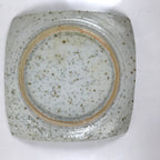 Japanese Ceramic Small Serving Plate Meimeizara Square Brown White Bamboo Y211