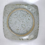 Japanese Ceramic Small Serving Plate Meimeizara Square Brown White Bamboo Y212