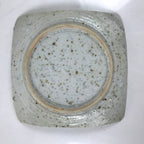 Japanese Ceramic Small Serving Plate Meimeizara Square Brown White Bamboo Y213