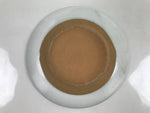 Japanese Ceramic Small Serving Plate Vtg Meimeizara Round Brown White Y140