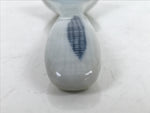 Japanese Ceramic Small Spoon Vtg Chawanmushi Flatware White Blue JK729