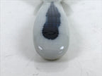 Japanese Ceramic Small Spoon Vtg Chawanmushi Flatware White Blue JK731