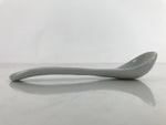 Japanese Ceramic Small Spoon Vtg Chawanmushi Flatware White Blue JK732