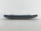 Japanese Ceramic Small Square Plate Vtg Blue Kozara Meimeizara Yakimono PY476