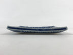 Japanese Ceramic Small Square Plate Vtg Blue Kozara Meimeizara Yakimono PY476