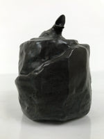 Japanese Ceramic Snake Statue Vtg Pair Zodiac Eto Sculpture Black Okimono ST96