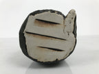 Japanese Ceramic Snake Statue Vtg Pair Zodiac Eto Sculpture Black Okimono ST96