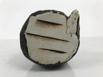 Japanese Ceramic Snake Statue Vtg Pair Zodiac Eto Sculpture Black Okimono ST96