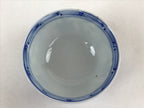 Japanese Ceramic Sometsuke Lidded Bowl Owan Vtg Pottery White Blue Floral PY580