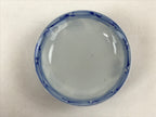 Japanese Ceramic Sometsuke Lidded Bowl Owan Vtg Pottery White Blue Floral PY580