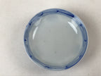 Japanese Ceramic Sometsuke Lidded Bowl Owan Vtg Pottery White Blue Floral PY582