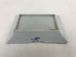 Japanese Ceramic Sometsuke Small Plate Vtg Rectangle Sansui Landscape Blue PY601