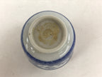 Japanese Ceramic Sometsuke Teacup Vtg Shochikubai White Blue Yunomi Sencha TC416