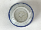 Japanese Ceramic Sometsuke Teacup Vtg Shochikubai White Blue Yunomi Sencha TC419