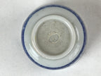 Japanese Ceramic Sometsuke Teacup Vtg Shochikubai White Blue Yunomi Sencha TC420