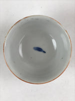 Japanese Ceramic Sometsuke Yunomi Teacup Vtg Pottery Blue White Bird TC360