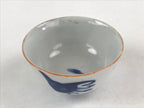 Japanese Ceramic Sometsuke Yunomi Teacup Vtg Pottery Blue White Bird TC360