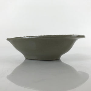 Japanese Ceramic Soy Sauce Dish Seiji Vtg Banko Small Dipping Bowl Gray PY939