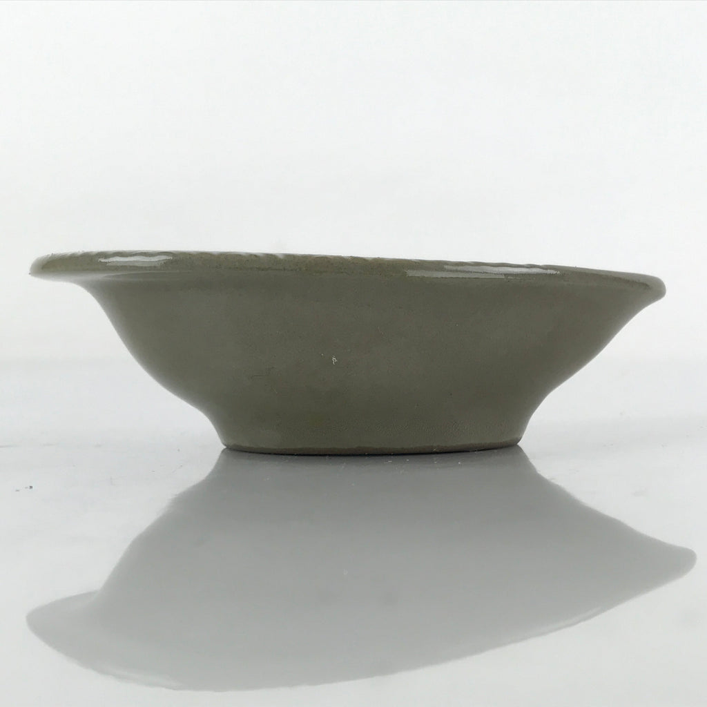 Japanese Ceramic Soy Sauce Dish Seiji Vtg Banko Small Dipping Bowl Gray PY940