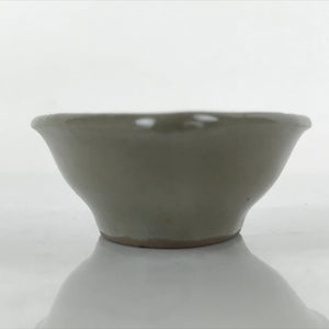 Japanese Ceramic Soy Sauce Dish Seiji Vtg Banko Small Dipping Bowl Gray PY942