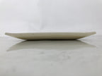 Japanese Ceramic Square Plate Vtg Beige Crackle Glaze Pot Green Pottery PX796