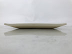 Japanese Ceramic Square Plate Vtg Beige Crackle Glaze Pot Green Pottery PX796