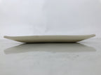 Japanese Ceramic Square Plate Vtg Beige Crackle Glaze Pot Green Pottery PX796