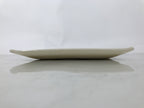 Japanese Ceramic Square Plate Vtg Beige Crackle Glaze Pot Green Pottery PX796