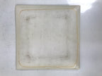 Japanese Ceramic Square Plate Vtg Beige Crackle Glaze Pot Green Pottery PX796