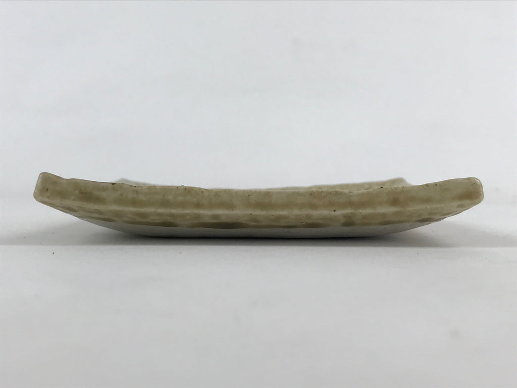 Japanese Ceramic Square Small Plate Vtg Beige Meimeizara Kozara Yakimono PY478