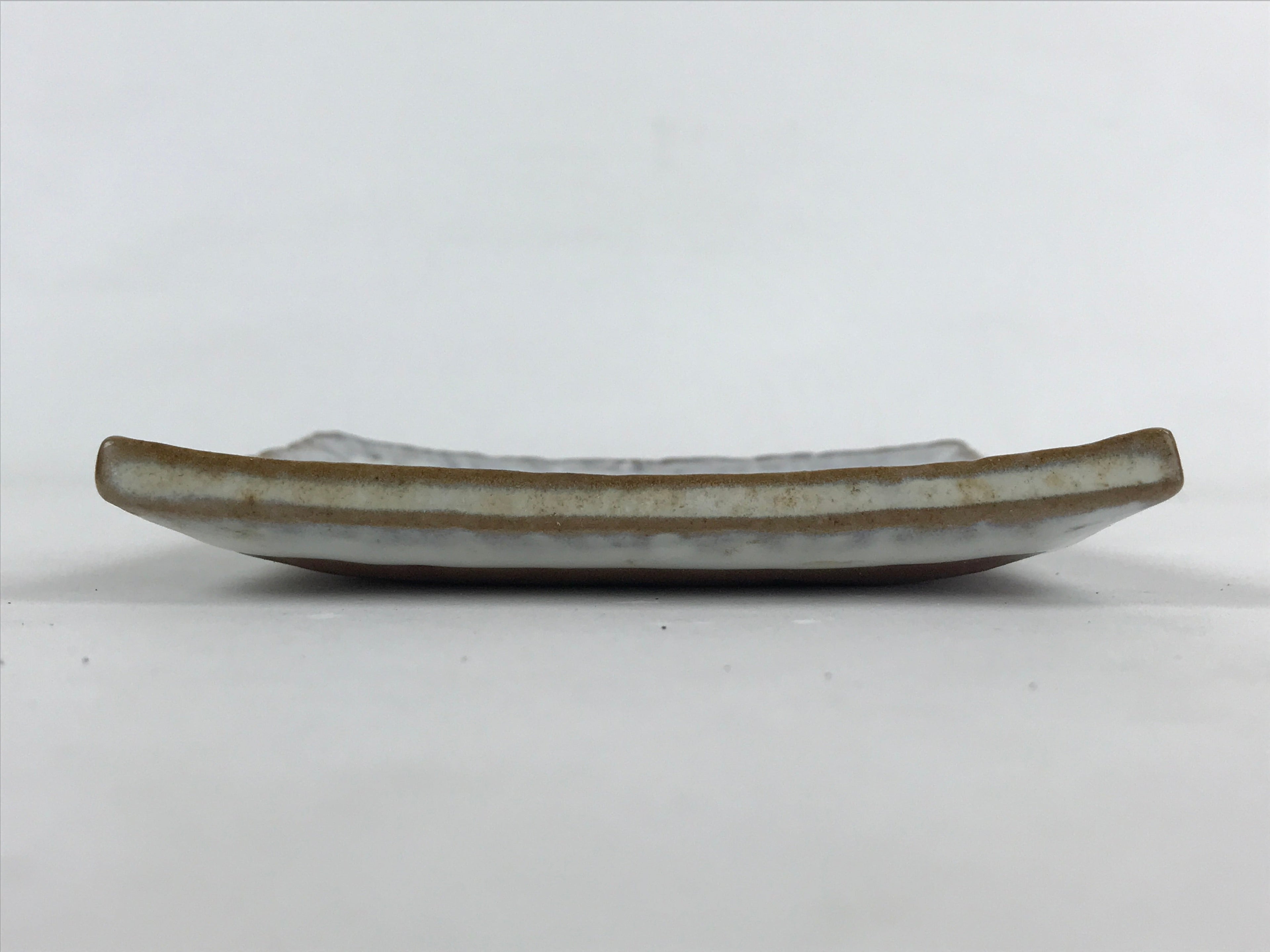 Japanese Ceramic Square Small Plate Vtg White Meimeizara Kozara Yakimono PY479