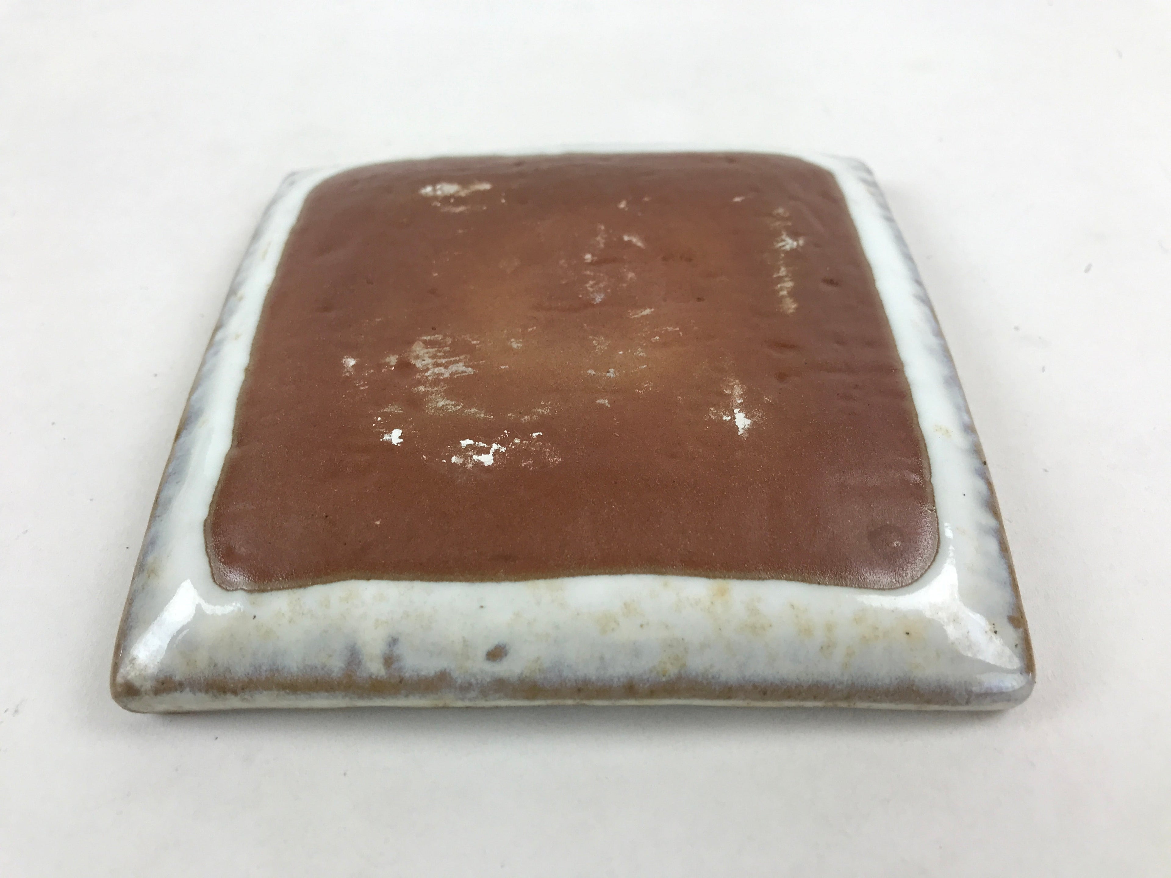 Japanese Ceramic Square Small Plate Vtg White Meimeizara Kozara Yakimono PY479