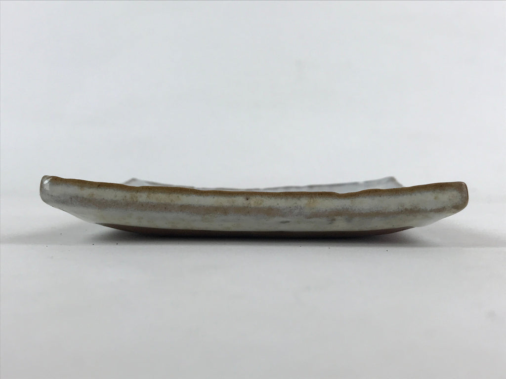 Japanese Ceramic Square Small Plate Vtg White Meimeizara Kozara Yakimono PY479