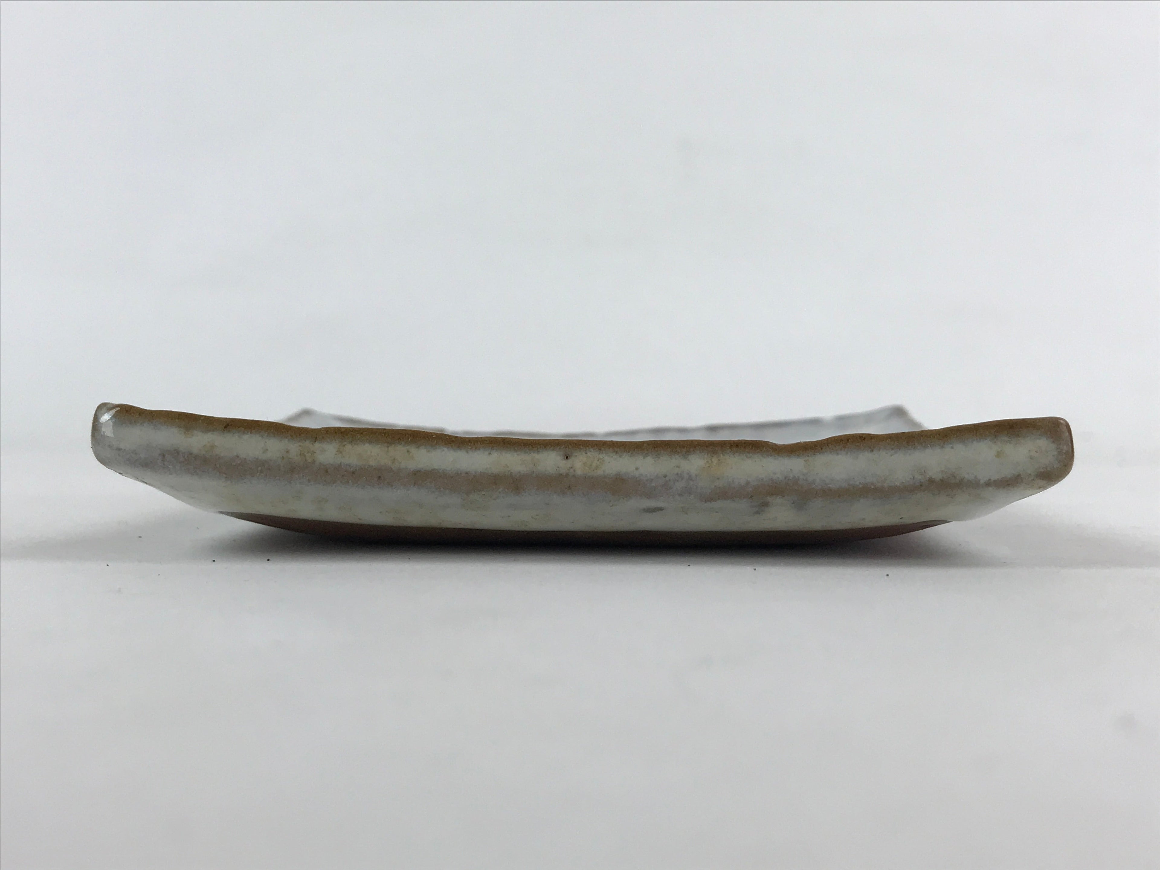 Japanese Ceramic Square Small Plate Vtg White Meimeizara Kozara Yakimono PY479