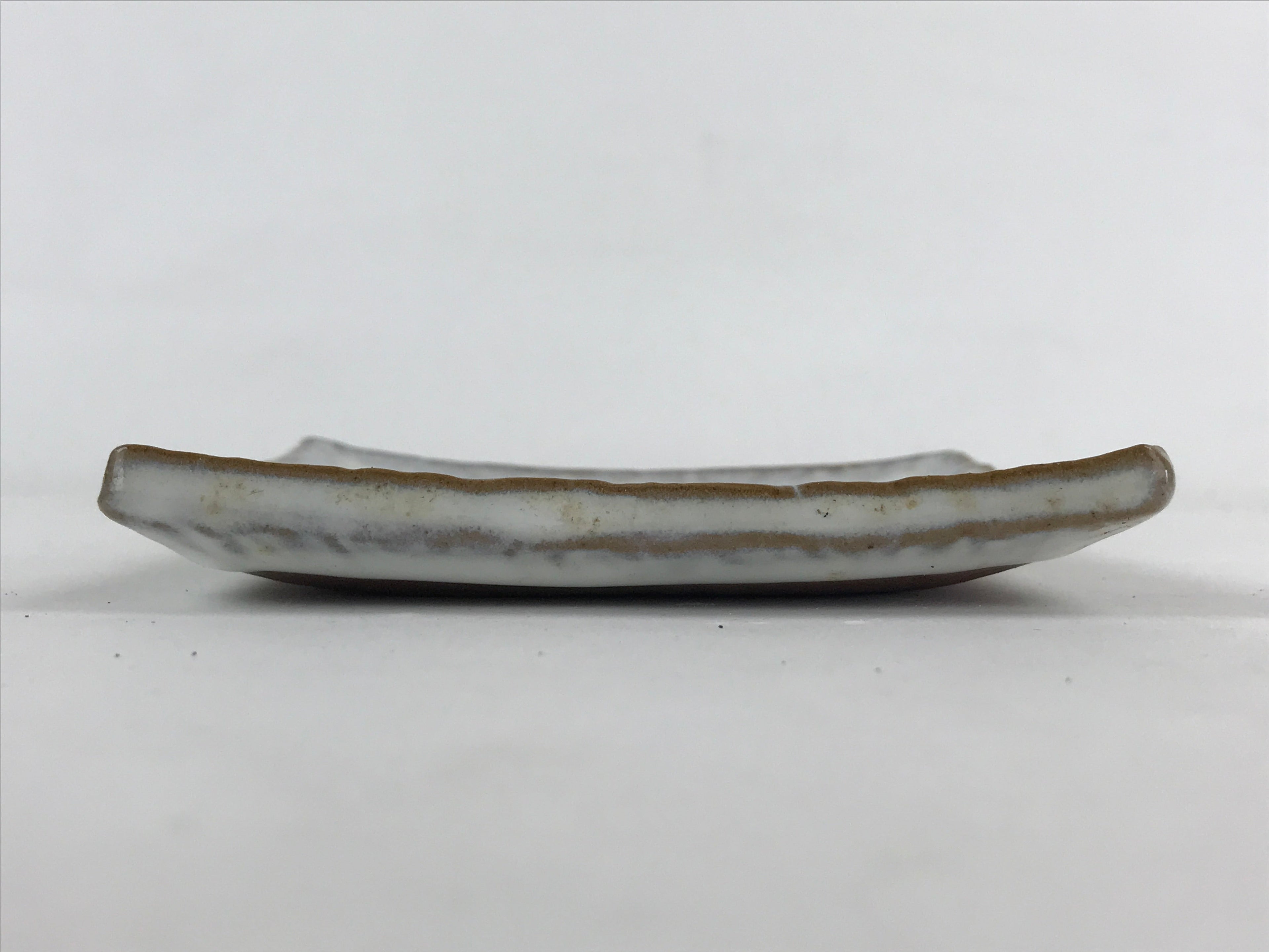 Japanese Ceramic Square Small Plate Vtg White Meimeizara Kozara Yakimono PY479