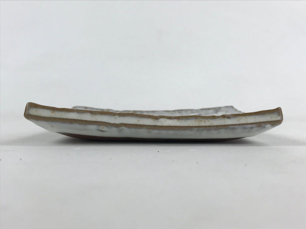 Japanese Ceramic Square Small Plate Vtg White Meimeizara Kozara Yakimono PY479