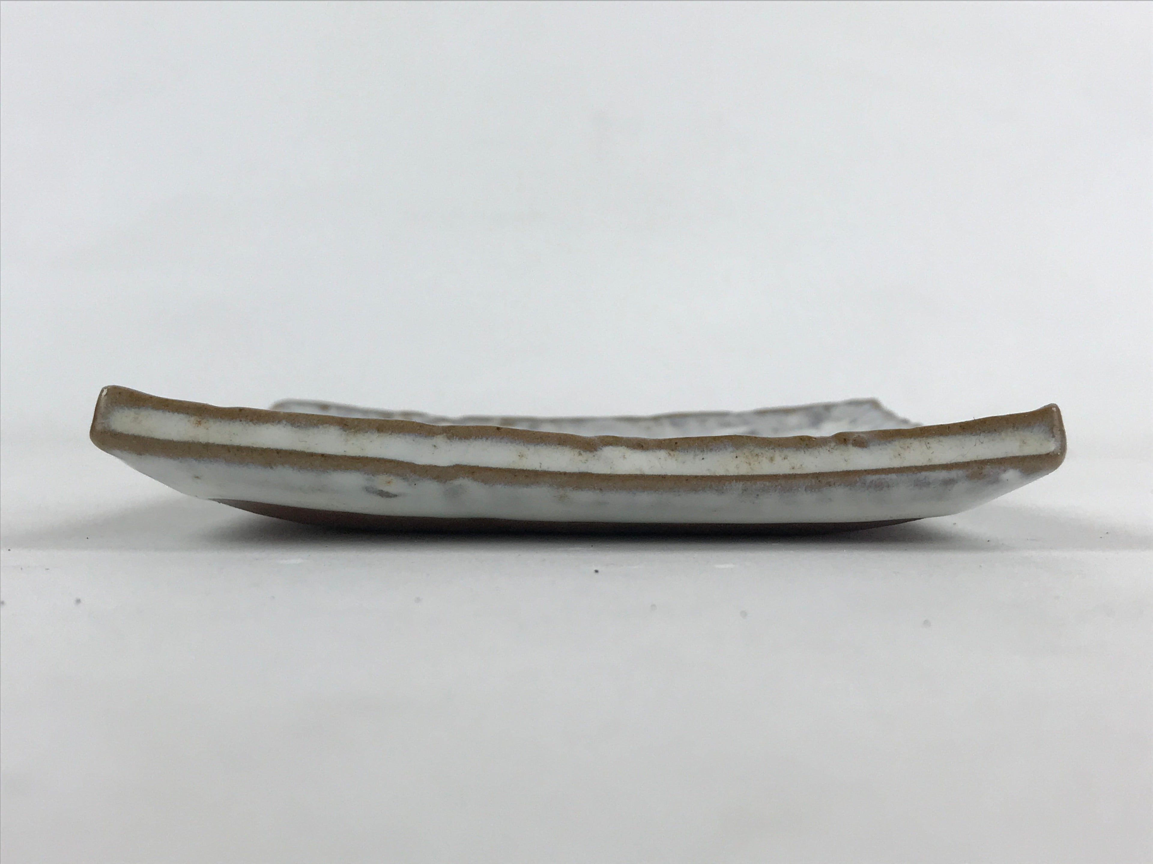 Japanese Ceramic Square Small Plate Vtg White Meimeizara Kozara Yakimono PY479