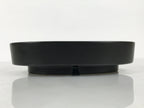Japanese Ceramic Suiban Flower Vase Pottery Ikebana Accessory Black Oval Y560