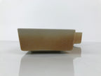 Japanese Ceramic Suiban Flower Vase Pottery Ikebana Accessory Curved Brown Y531