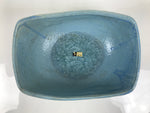 Japanese Ceramic Suiban Flower Vase Pottery Ikebana Accessory Light Blue Y561