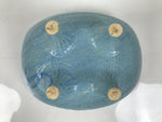 Japanese Ceramic Suiban Flower Vase Pottery Ikebana Accessory Light Blue Y561