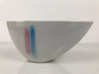 Japanese Ceramic Suiban Flower Vase Pottery Ikebana Accessory Narrow White Y534