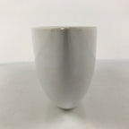 Japanese Ceramic Suiban Flower Vase Pottery Ikebana Accessory Narrow White Y534