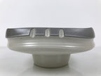 Japanese Ceramic Suiban Flower Vase Pottery Ikebana Arrangement Gray White Y521