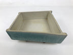 Japanese Ceramic Suiban Flower Vase Pottery Ikebana Arrangement Light Blue Y378